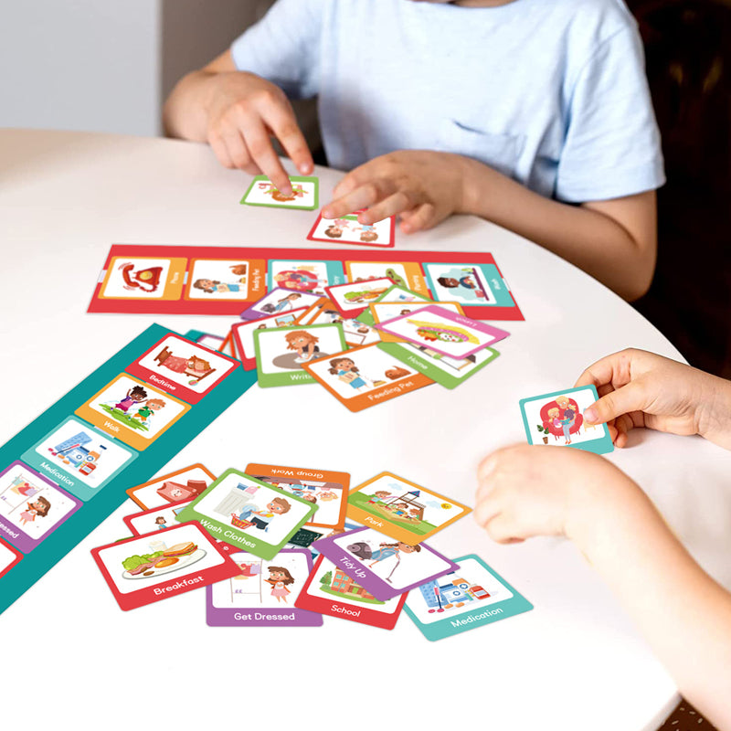 Children's Visual Time Chart, Non-verbal Communication, Visual Aids, Schedule Planning, Daily Cards