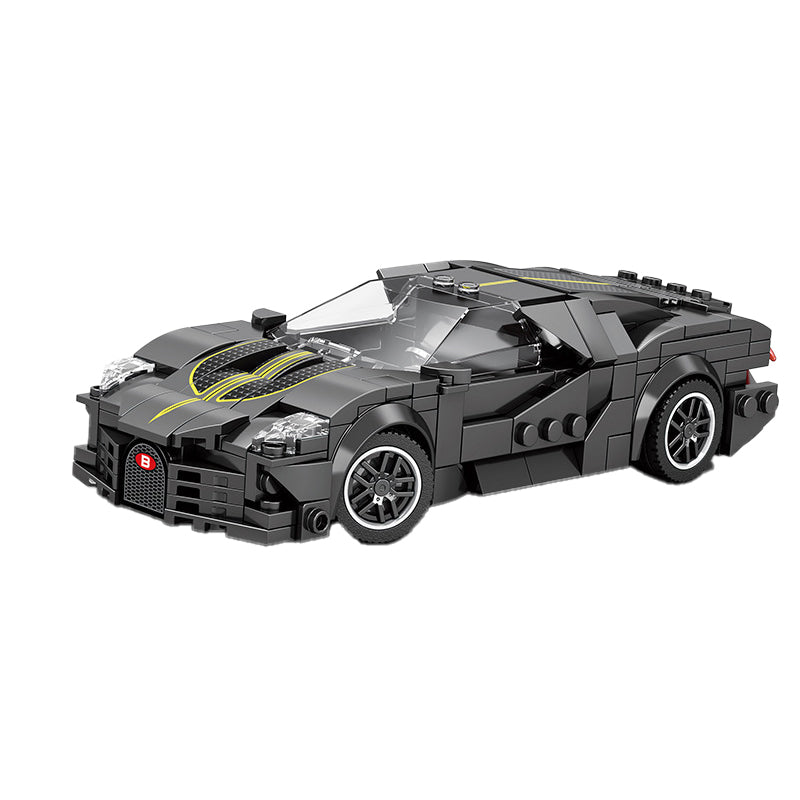 Small Particle Building Block Eight-Cell Car, Sports Car, Racing Car Model Educational Puzzle Toy