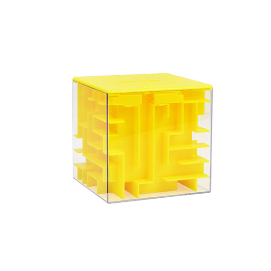 8.5cm Large Intelligence Maze Children¡¯s Toy: 3D Stereoscopic Maze, Money Saving Jar with Transparent Bead-Powered Magic Cube