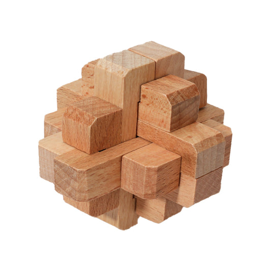 LuBan Lock Children¡¯s Educational Toy ¨C Early Learning Wooden Tangram Puzzle, Intelligence and Coordination Game, Wooden Jointed Gift Set