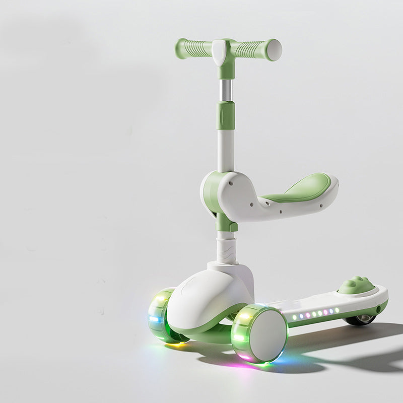 Children's scooter, 1-3-6 years old, boys and girls, ride-on, foldable pedal toy car
