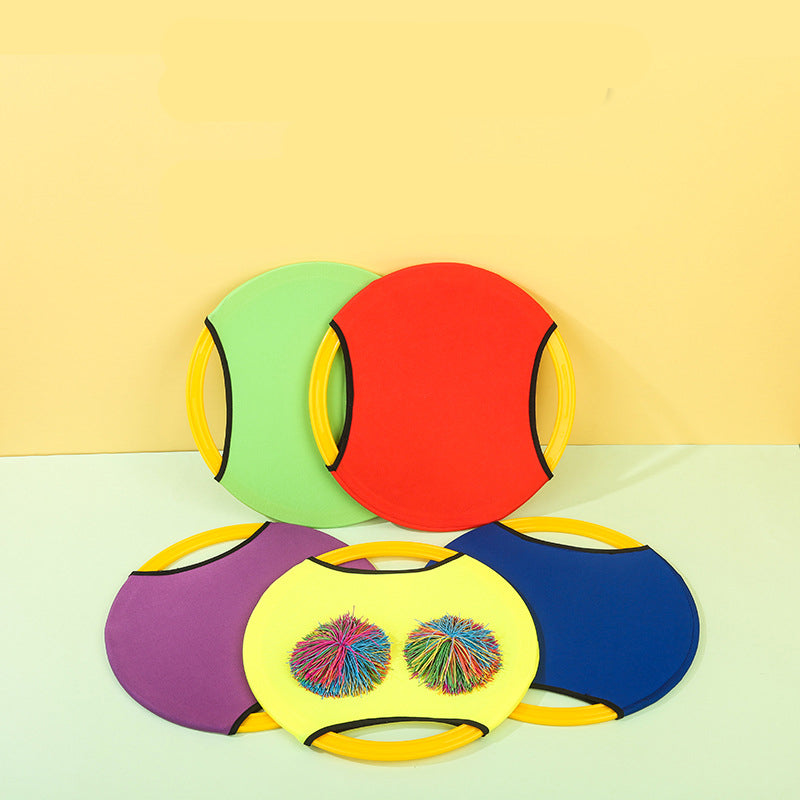 Children's bouncy frisbee toys, sensory integration training equipment, parent-child interaction, kindergarten children's soft frisbee throwing and catching ball.