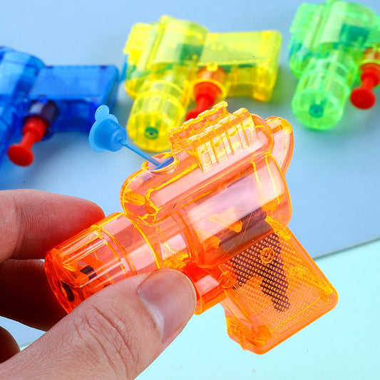 Summer water play toys, mini water guns, children's toys, transparent.