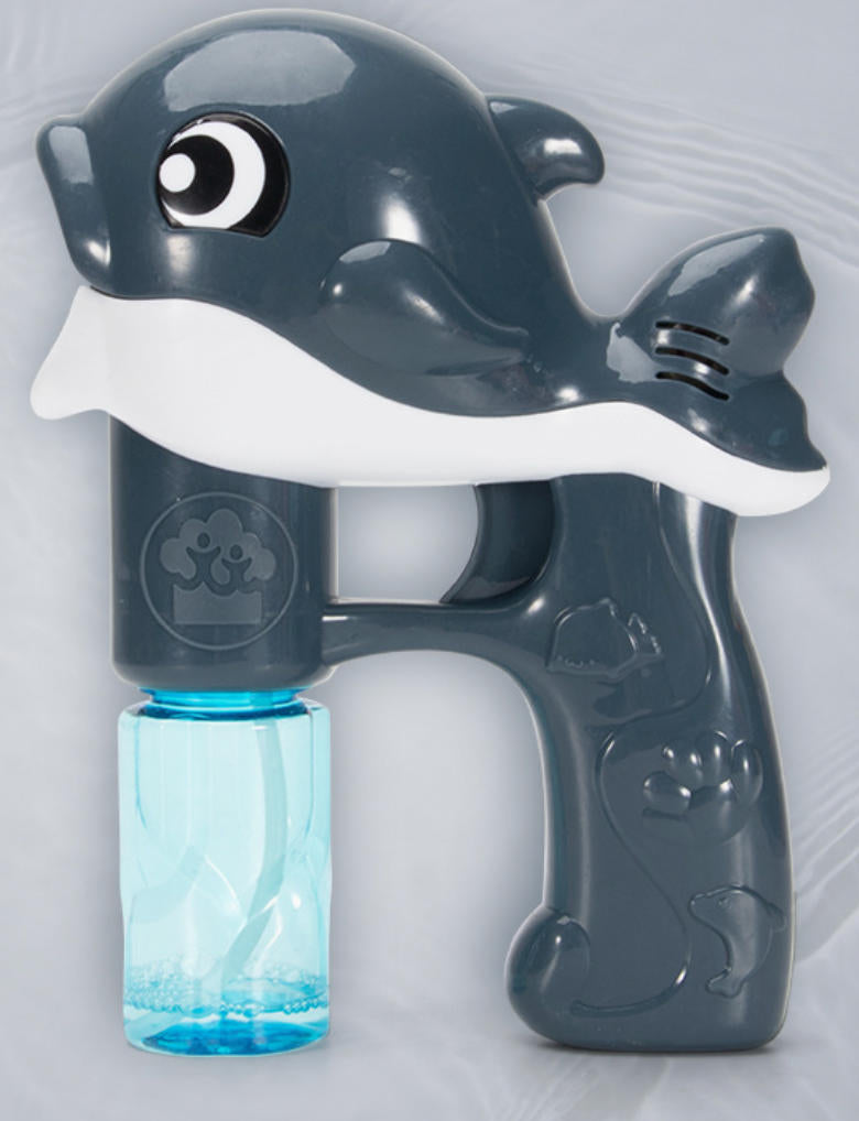 Electric dolphin bubble machine automatic bubble blowing gun