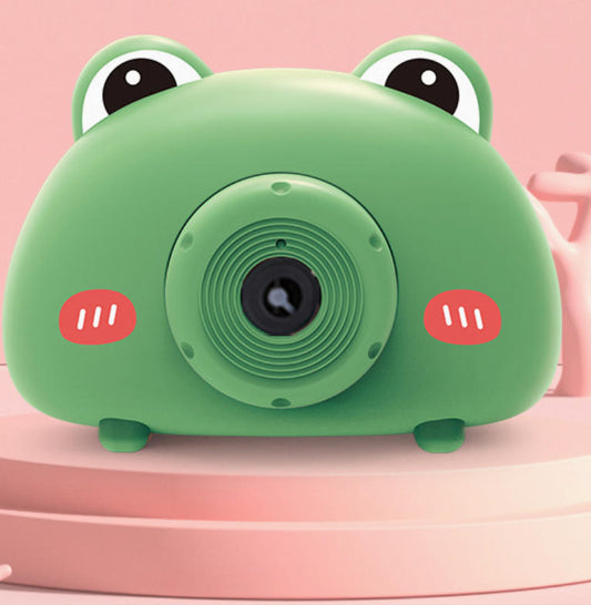 Cartoon bubble camera kids toy electric bubble machine