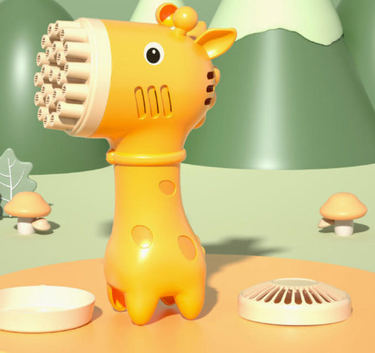 Semi-automatic bubble machine giraffe shape for kids
