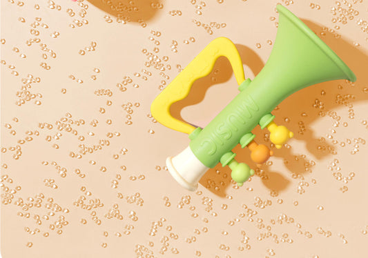 Children's toy small trumpet blowable silicone