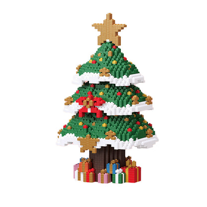 Series-connected particle Christmas educational DIY building block toy