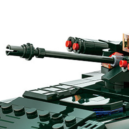 Children's building toy: small particle-powered mechanical military boomerang infantry combat vehicle