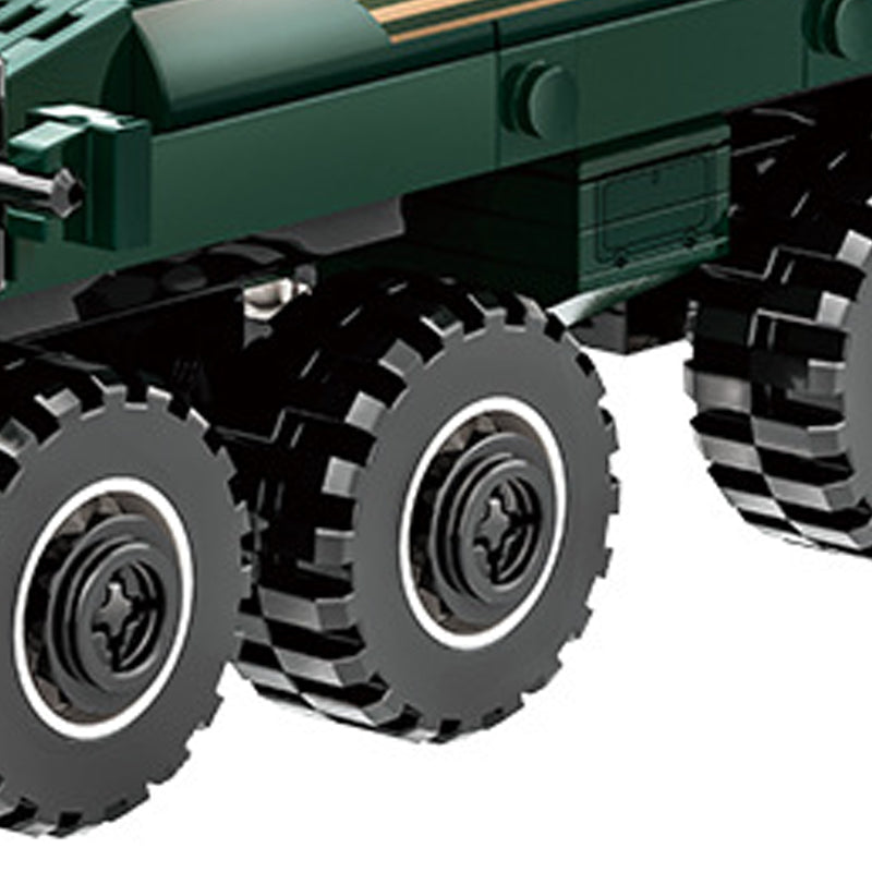 Children's building toy: small particle-powered mechanical military boomerang infantry combat vehicle