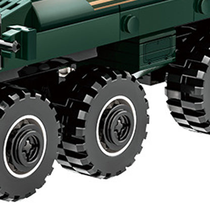 Children's building toy: small particle-powered mechanical military boomerang infantry combat vehicle