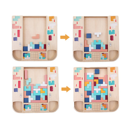 Children's Tetris Puzzle 3D Building Blocks Educational Toy for Early Childhood Thinking Training