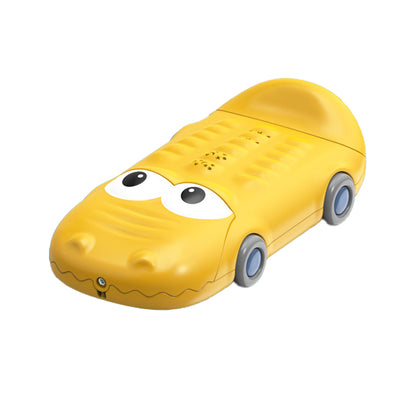 Baby educational story machine with music and phone functions; cartoon car design for infants to chew on; children¡¯s toy