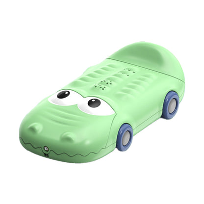 Baby educational story machine with music and phone functions; cartoon car design for infants to chew on; children¡¯s toy