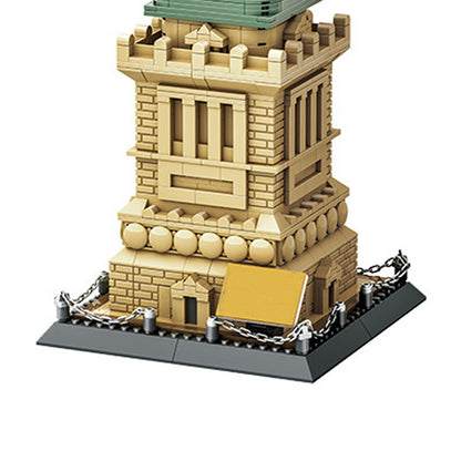 Little Piece Building Block Assembly Model of the Statue of Liberty