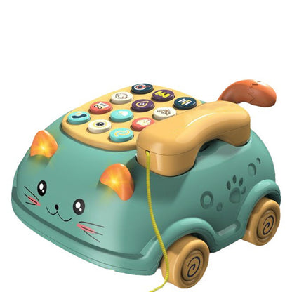 Children's Cat Telephone Intelligent Multi-functional Early Education Toy for Infants and Toddlers
