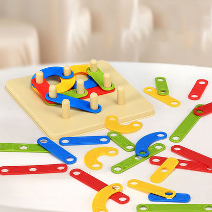 Early Education Multifunctional Building Block Set with Geometric Shapes for Children¡¯s Puzzle Learning and Educational Board Game Toy