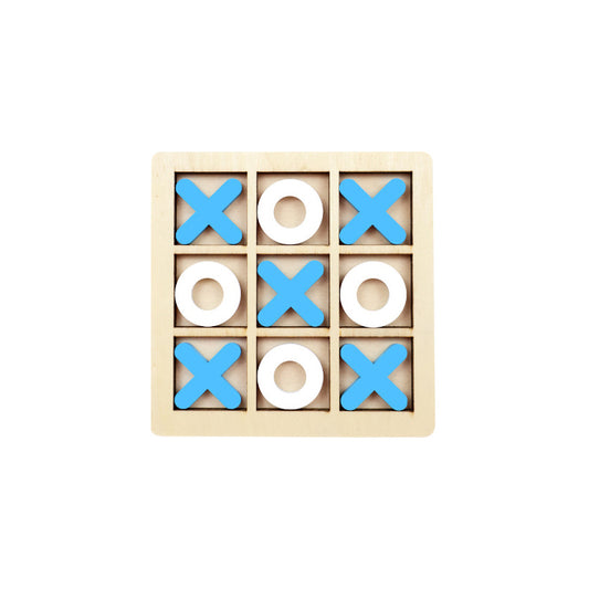 Wooden 9-square XO Tic-Tac-Toe Board Children's Toy for Parent-Child Logical Thinking Board Game