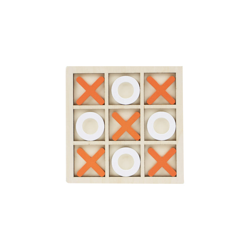 Wooden 9-square XO Tic-Tac-Toe Board Children's Toy for Parent-Child Logical Thinking Board Game