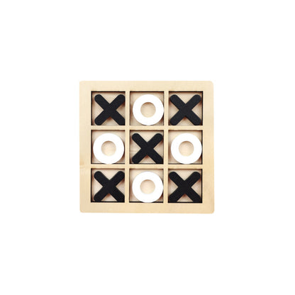 Wooden 9-square XO Tic-Tac-Toe Board Children's Toy for Parent-Child Logical Thinking Board Game