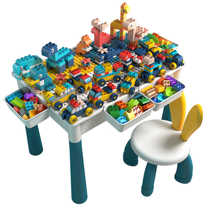 Building block table, multi-functional assembly game table, toy desk, children¡¯s building blocks