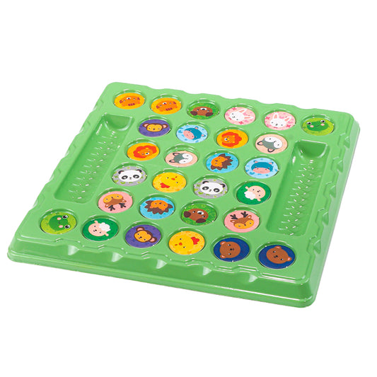Flip and Match Memory Board Game for Two Players: Interactive Battle to Improve Concentration and Thinking Skills