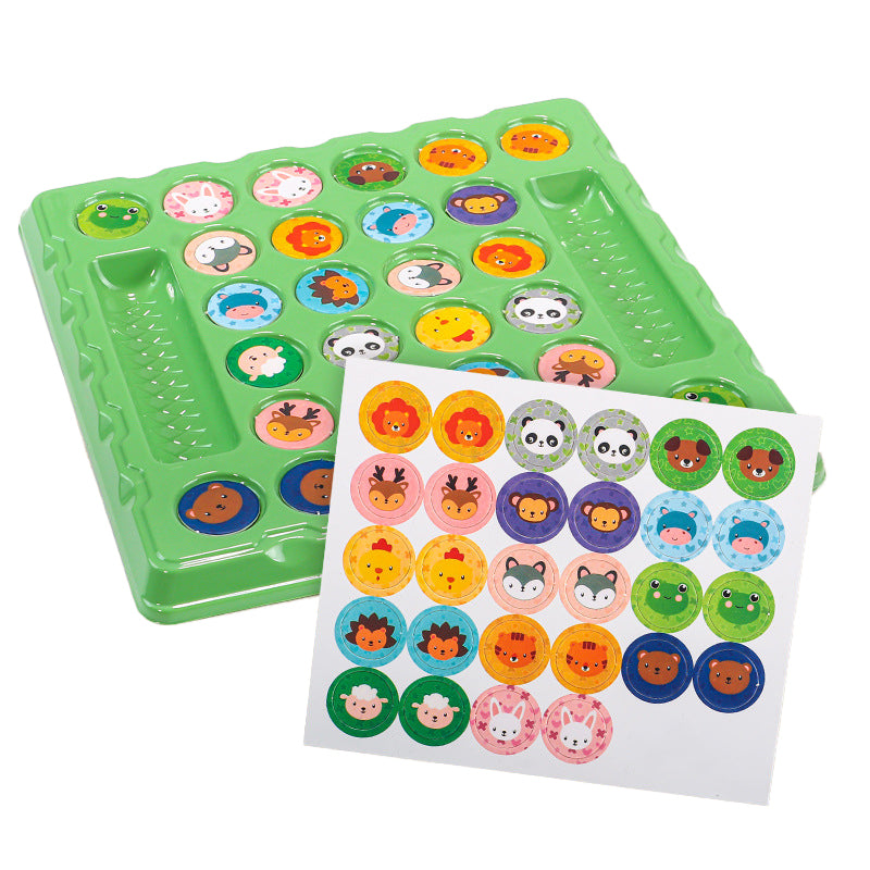 Flip and Match Memory Board Game for Two Players: Interactive Battle to Improve Concentration and Thinking Skills