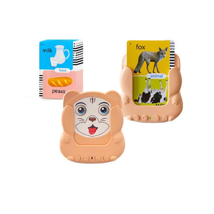 English enlightenment learning machine, foreign trade product for children, educational flash memory cards, card-playing device, early education tool with sound effects