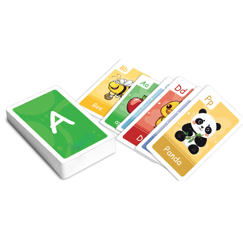 Baby Early Education Flashcards: Learning Cards for Colors, Numbers, Shapes, Animals, English Letters, and Words