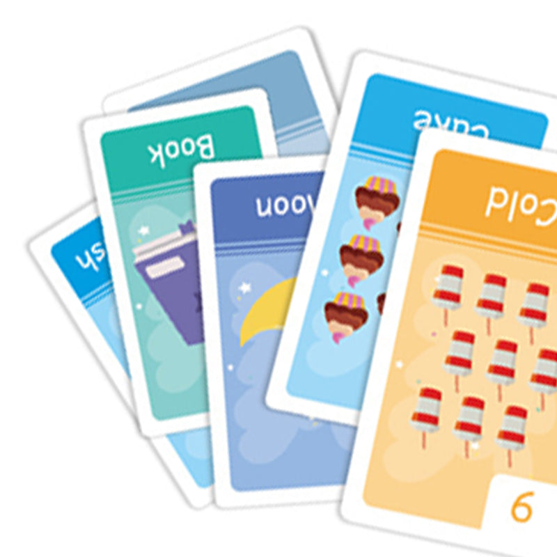 Baby Early Education Flashcards: Learning Cards for Colors, Numbers, Shapes, Animals, English Letters, and Words
