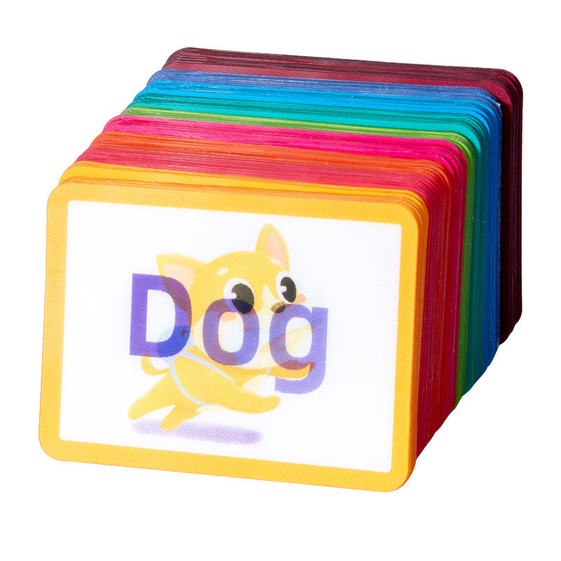Children's Paper 3D Flashcards for Word Recognition and Puzzles ¨C Alphabet Learning Toys for Early Education, Fun Parent-Child Interactive Games