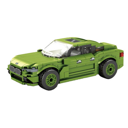 Small Particle Building Block Eight-Cell Car, Sports Car, Racing Car Model Educational Puzzle Toy