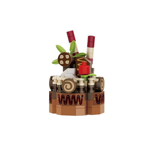Afternoon tea desserts, baked cakes, model ornaments, micro-brick building toys, gift items