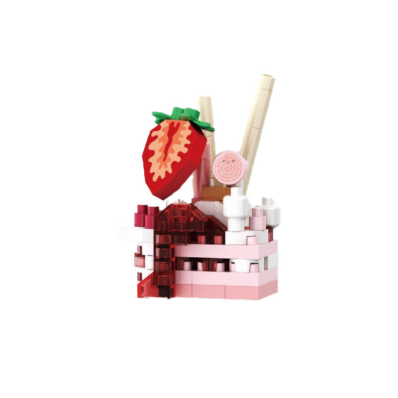 Afternoon tea desserts, baked cakes, model ornaments, micro-brick building toys, gift items