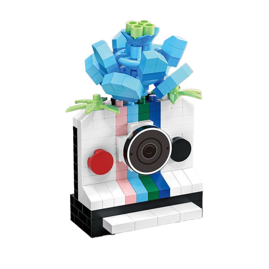 Vintage Camera Series Model Micro-Particle Building Block Educational Puzzle Toy