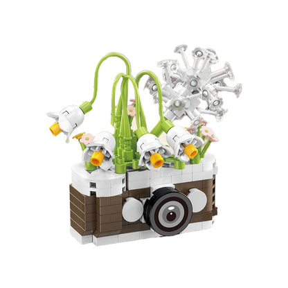 Vintage Camera Series Model Micro-Particle Building Block Educational Puzzle Toy