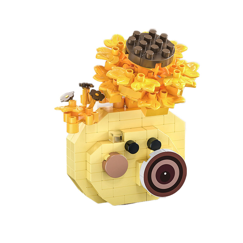 Vintage Camera Series Model Micro-Particle Building Block Educational Puzzle Toy