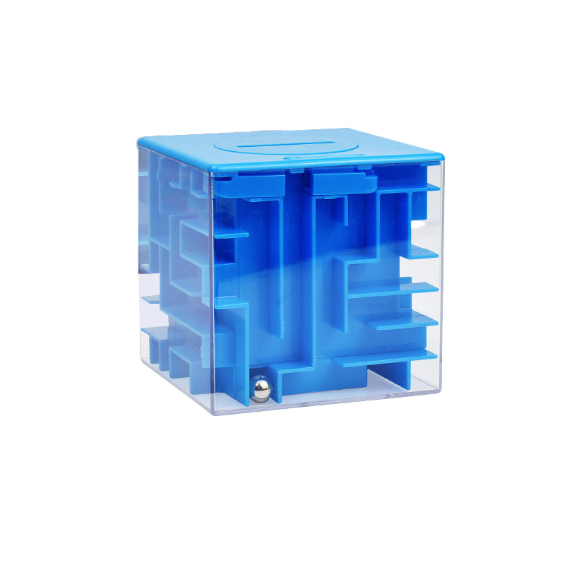 8.5cm Large Intelligence Maze Children¡¯s Toy: 3D Stereoscopic Maze, Money Saving Jar with Transparent Bead-Powered Magic Cube