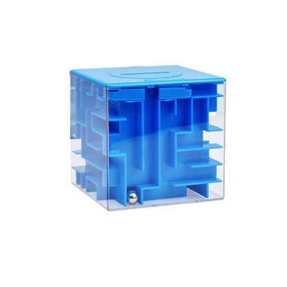 8.5cm Large Intelligence Maze Children¡¯s Toy: 3D Stereoscopic Maze, Money Saving Jar with Transparent Bead-Powered Magic Cube