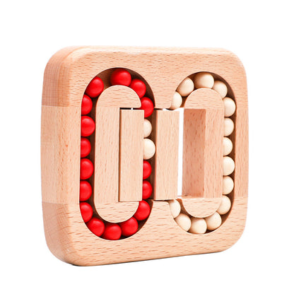 Wooden children¡¯s flat ball-puzzles, Lu Ban locks, creative puzzle-solving mazes ¨C stress-relieving, educational toys for adults and children