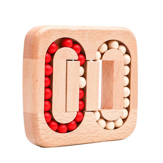 Wooden children¡¯s flat ball-puzzles, Lu Ban locks, creative puzzle-solving mazes ¨C stress-relieving, educational toys for adults and children