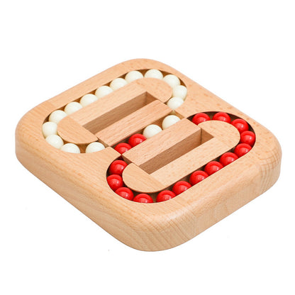 Wooden children¡¯s flat ball-puzzles, Lu Ban locks, creative puzzle-solving mazes ¨C stress-relieving, educational toys for adults and children