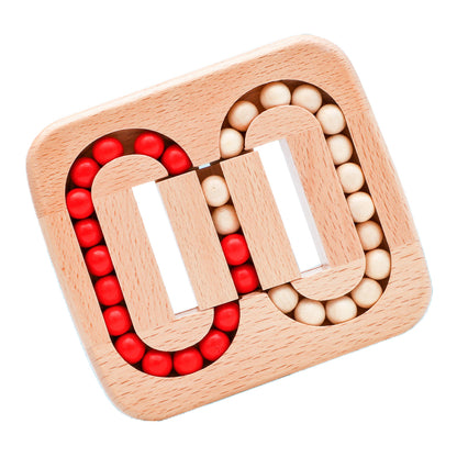 Wooden children¡¯s flat ball-puzzles, Lu Ban locks, creative puzzle-solving mazes ¨C stress-relieving, educational toys for adults and children