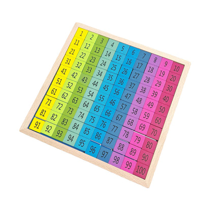 1-100 Numerical Continuous Board: Early Math Thinking Toy for Children