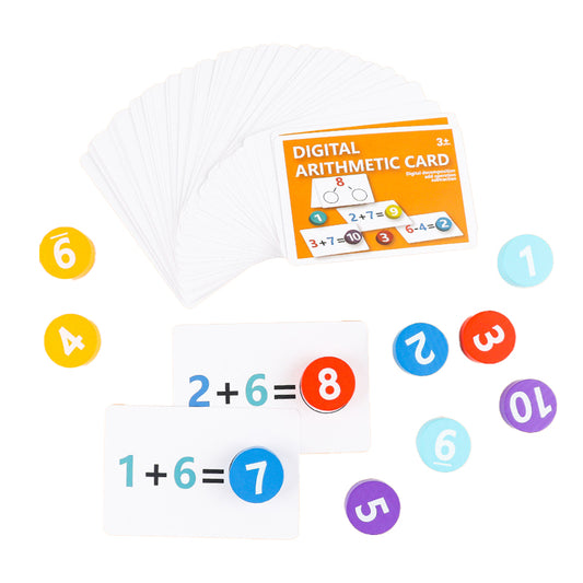 Digital Operation Card: Math Addition, Subtraction, and Number Decomposition Operations