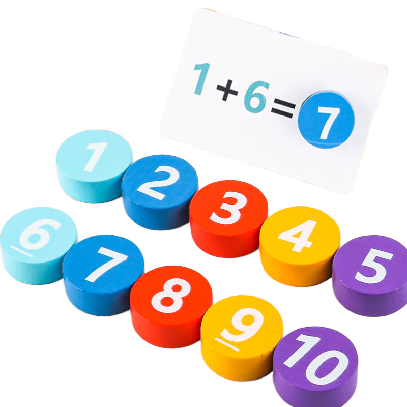 Digital Operation Card: Math Addition, Subtraction, and Number Decomposition Operations