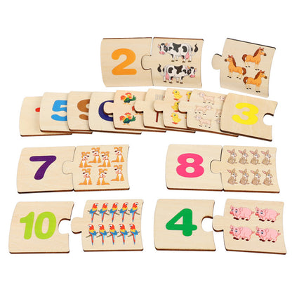 Early Education Math Puzzle Board for Cognitive Development ¨C Number Recognition Toy