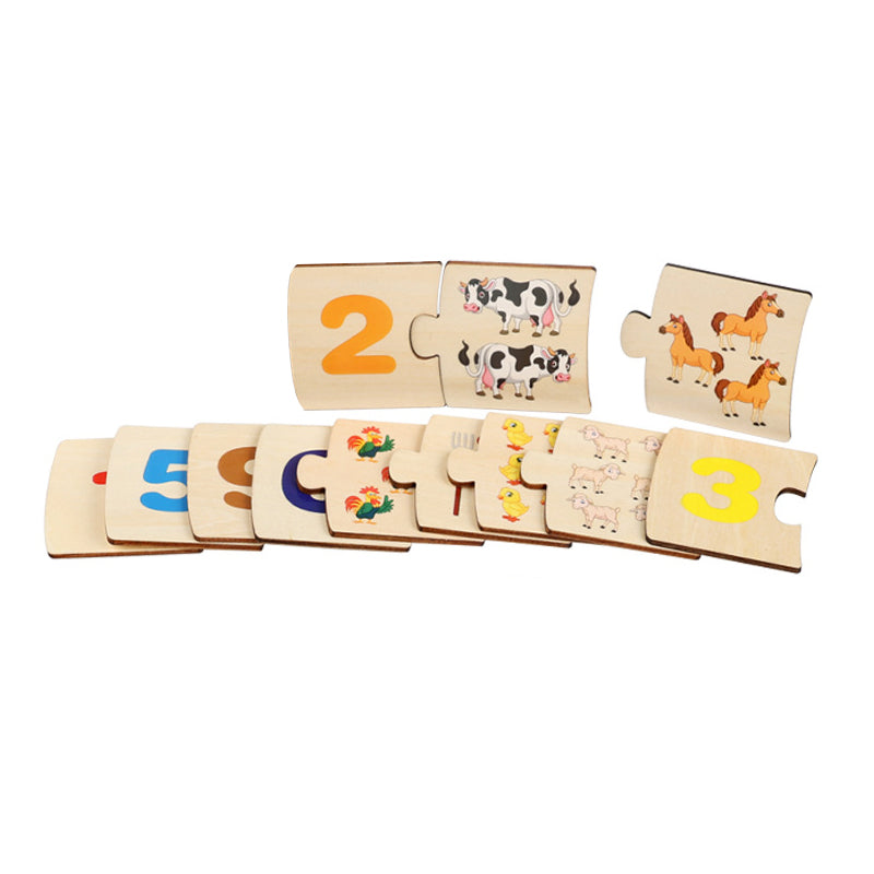 Early Education Math Puzzle Board for Cognitive Development ¨C Number Recognition Toy