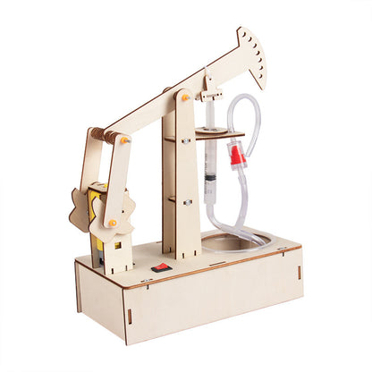 Oilfield pump creative handmade invention, small technological project, educational toy for learning and fun