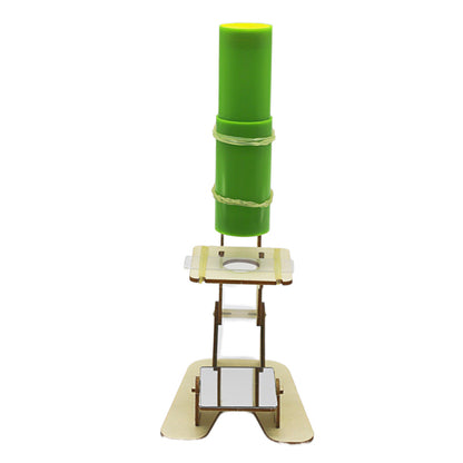 Homemade microscope model: children¡¯s hands-on assembly kit for physics experiments and science-themed toys